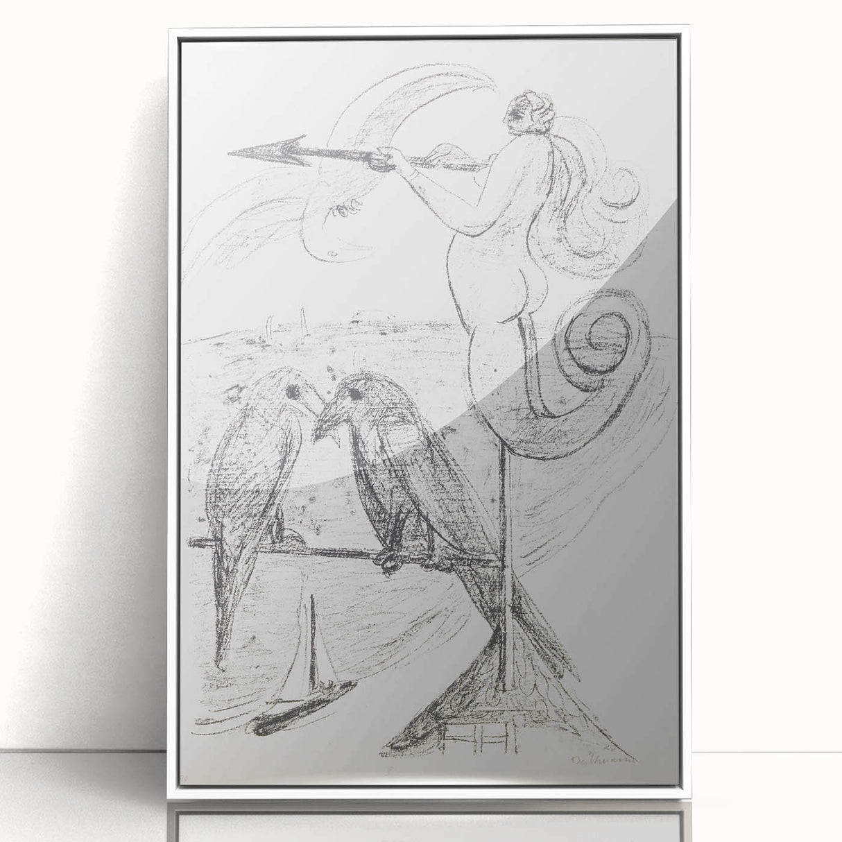 Modern Abstract Art – Bold Geometric Design on Acrylic Glass