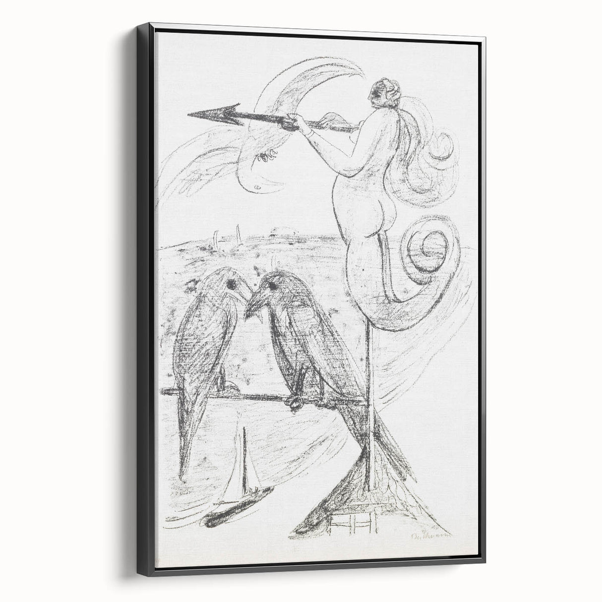 Modern Abstract Art – Bold Geometric Design on Acrylic Glass