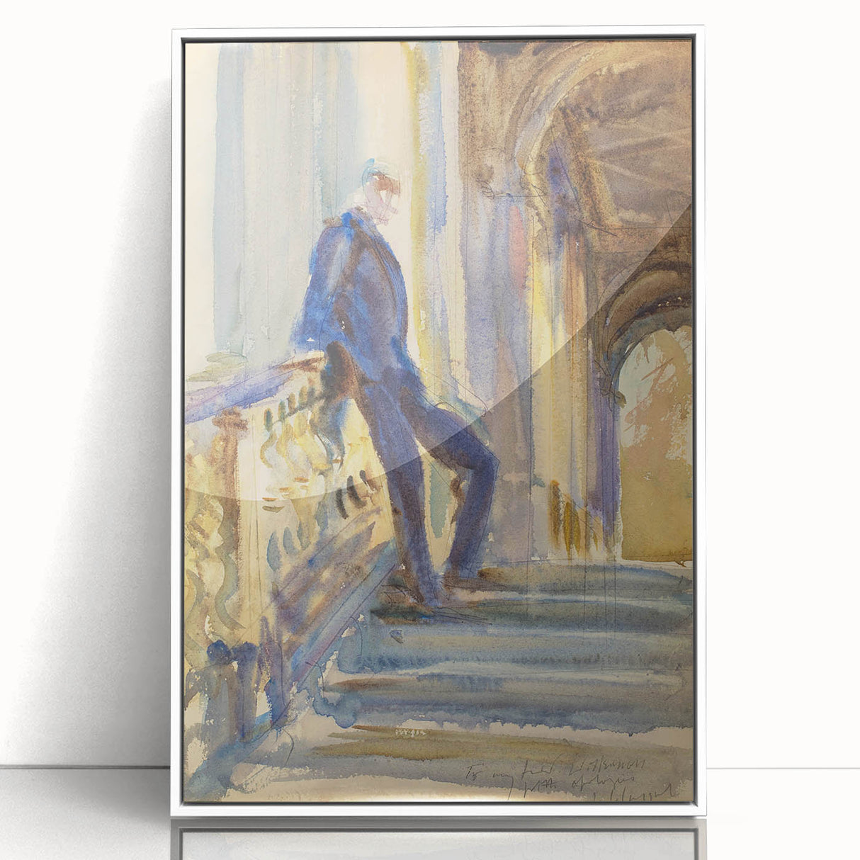Romanticism Art: Sir Neville Wilkinson by Sargent Canvas Print