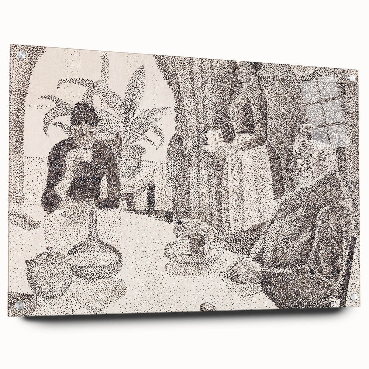 Modern Wall Art - Abstract Dining Room Scene by Paul Signac