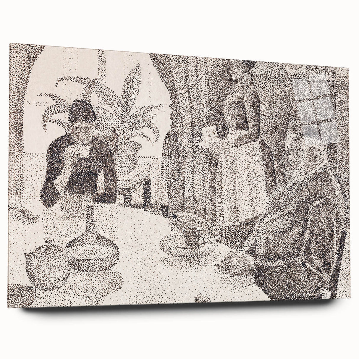 Modern Wall Art - Abstract Dining Room Scene by Paul Signac