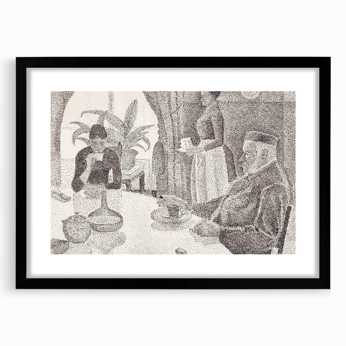Modern Wall Art - Abstract Dining Room Scene by Paul Signac