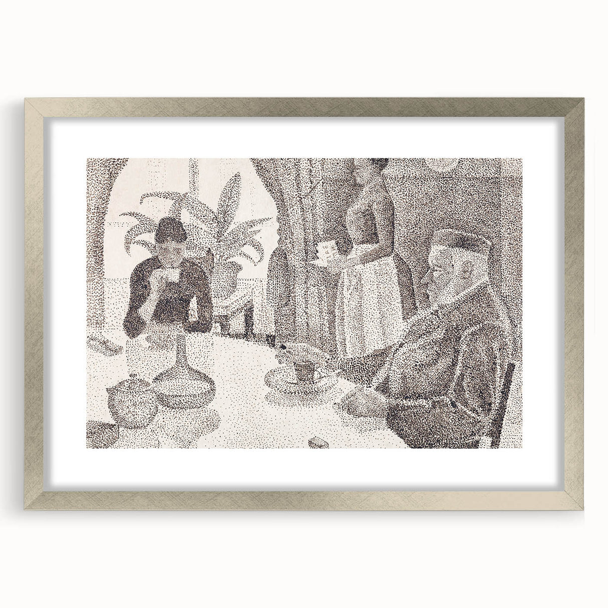 Modern Wall Art - Abstract Dining Room Scene by Paul Signac