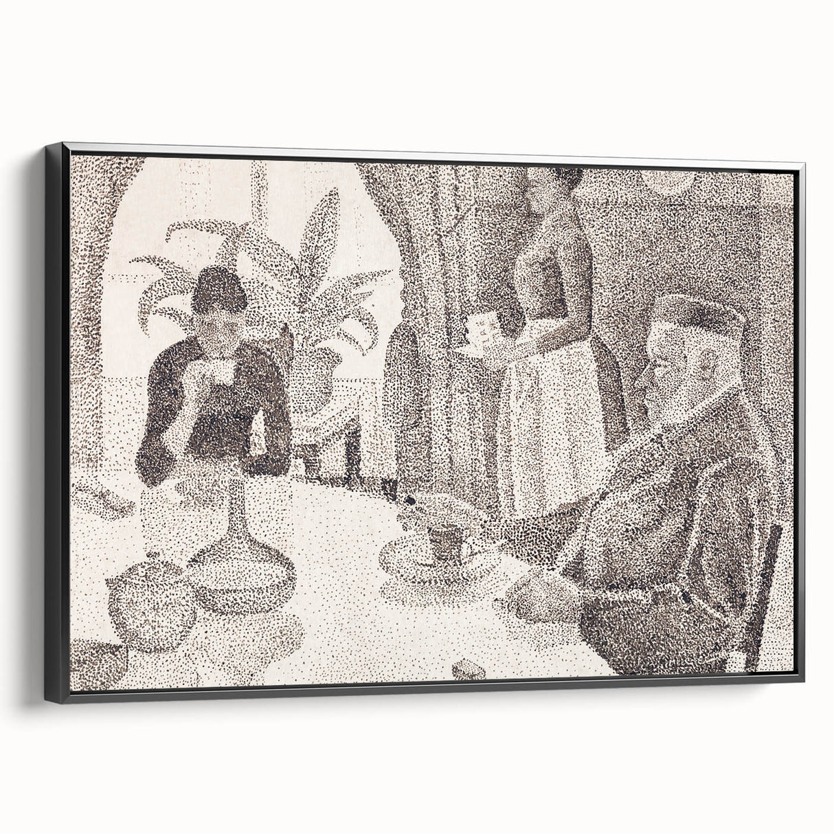 Modern Wall Art - Abstract Dining Room Scene by Paul Signac