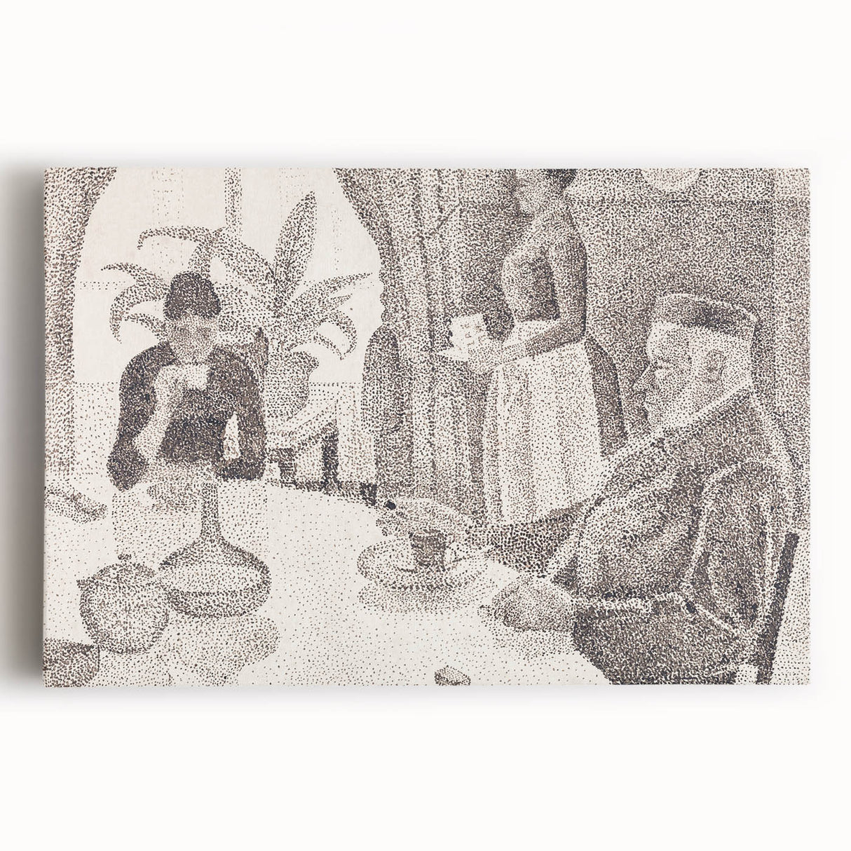 Modern Wall Art - Abstract Dining Room Scene by Paul Signac