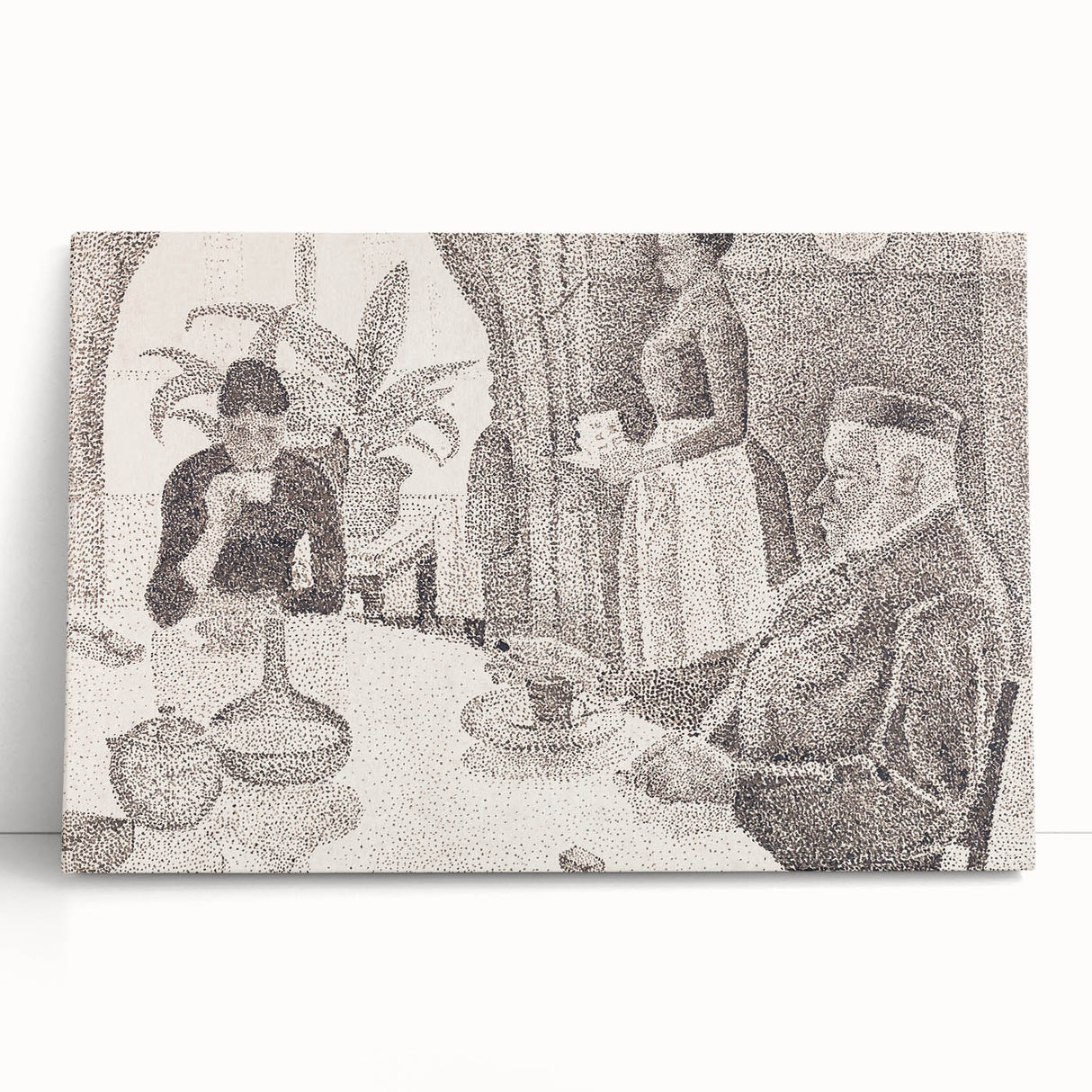 Modern Wall Art - Abstract Dining Room Scene by Paul Signac