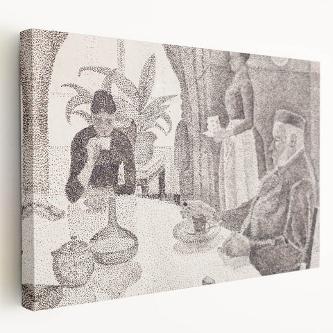 Modern Wall Art - Abstract Dining Room Scene by Paul Signac