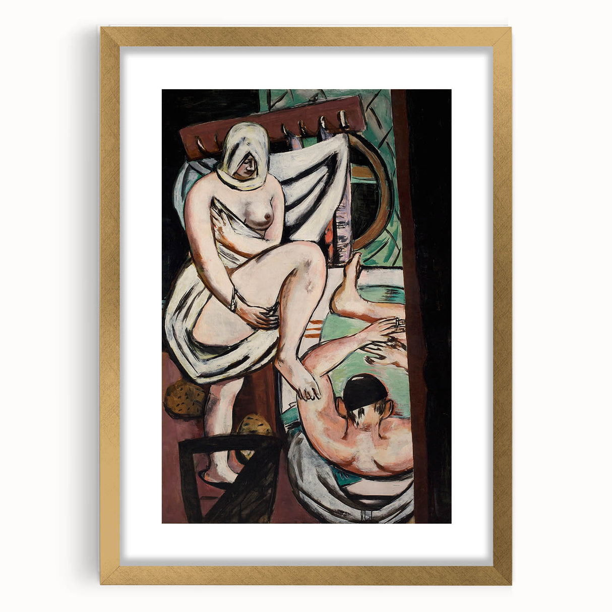 Modern Abstract Art – Organic Flow on Framed Acrylic Glass