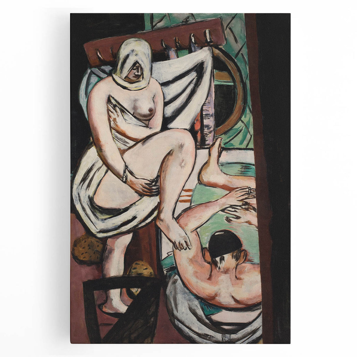 Modern Abstract Art – Organic Flow on Framed Acrylic Glass