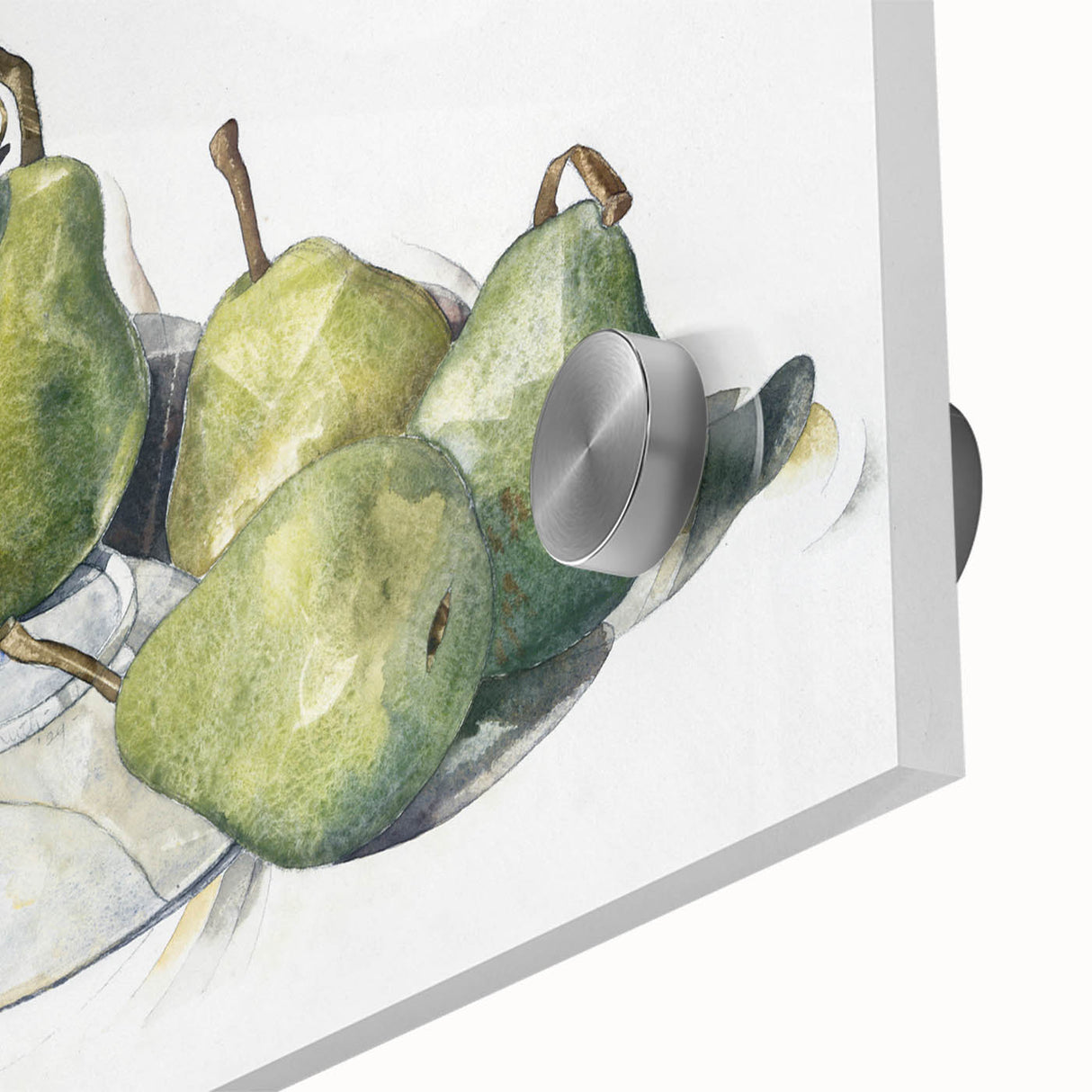 Modern Wall Art - Green Pears Still Life by Charles Demuth