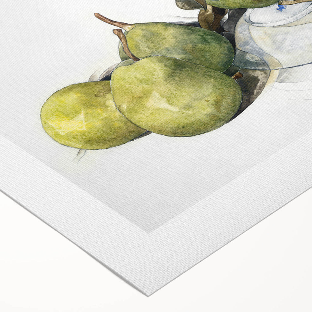 Modern Wall Art - Green Pears Still Life by Charles Demuth