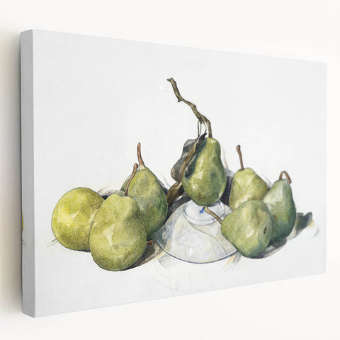Modern Wall Art - Green Pears Still Life by Charles Demuth