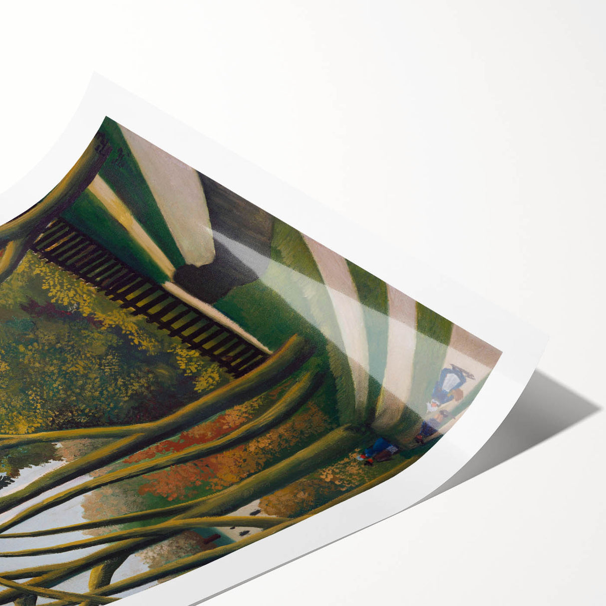 Modern Wall Art - The Banks of the Bièvre | Abstract Minimalist Print