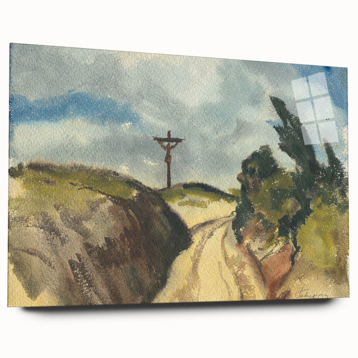 Modern Wall Art - Deep Road Scenic Landscape by Zolo Palugyay
