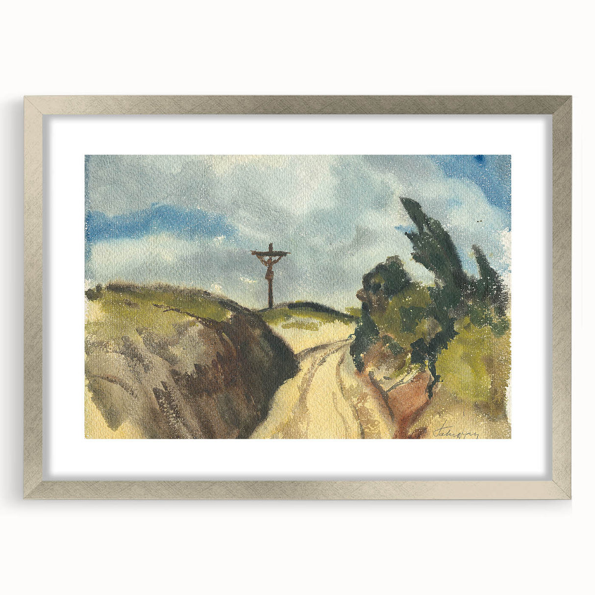 Modern Wall Art - Deep Road Scenic Landscape by Zolo Palugyay