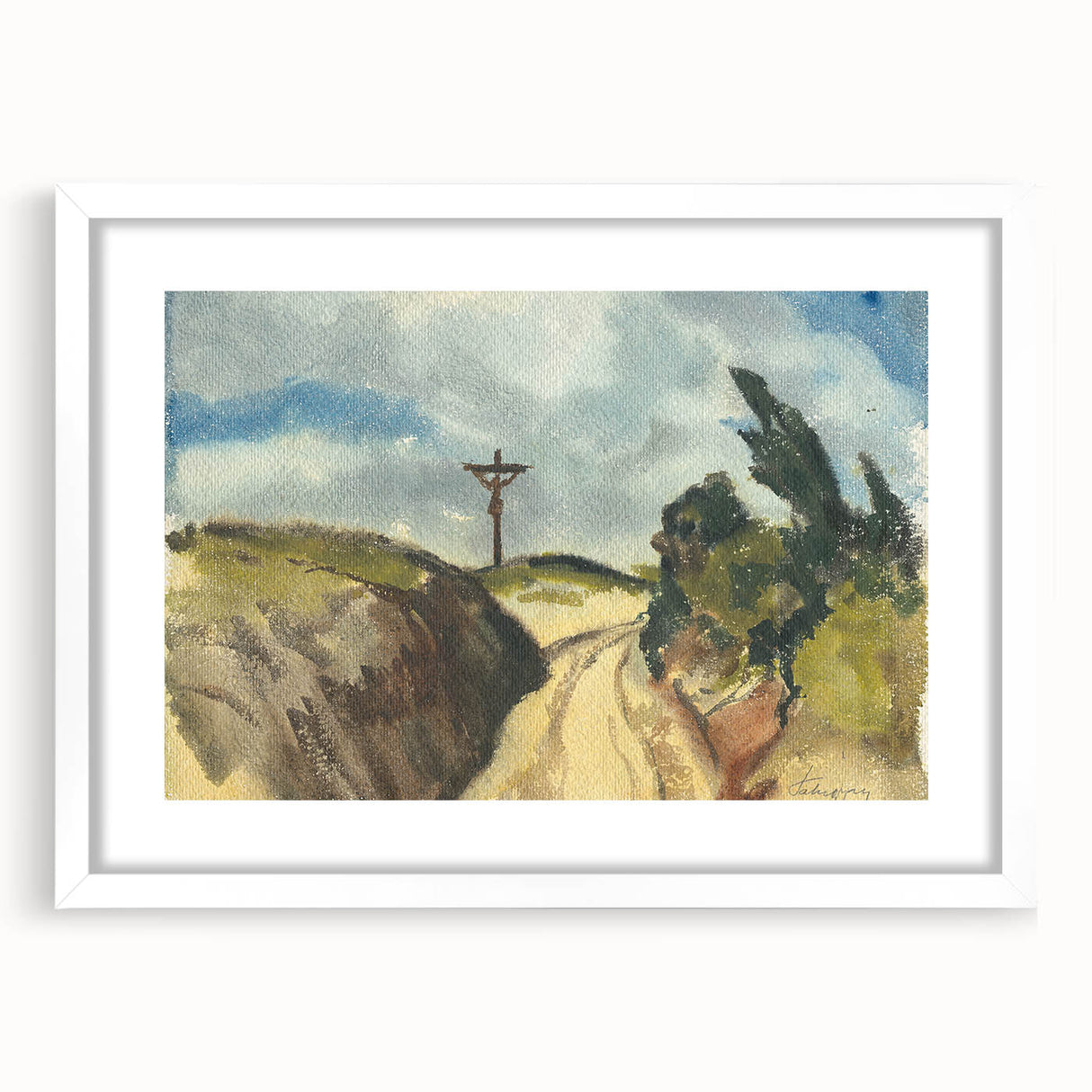 Modern Wall Art - Deep Road Scenic Landscape by Zolo Palugyay