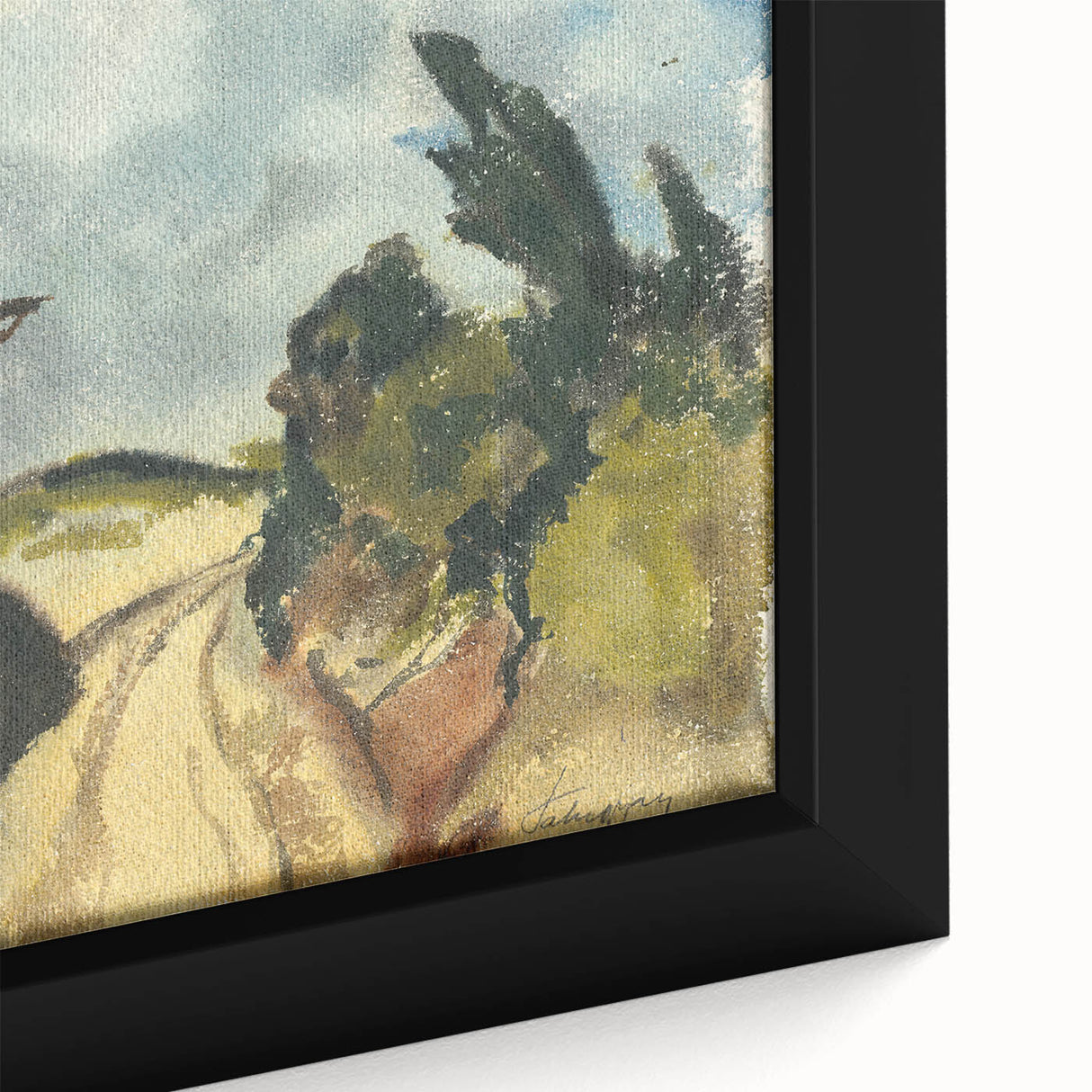 Modern Wall Art - Deep Road Scenic Landscape by Zolo Palugyay