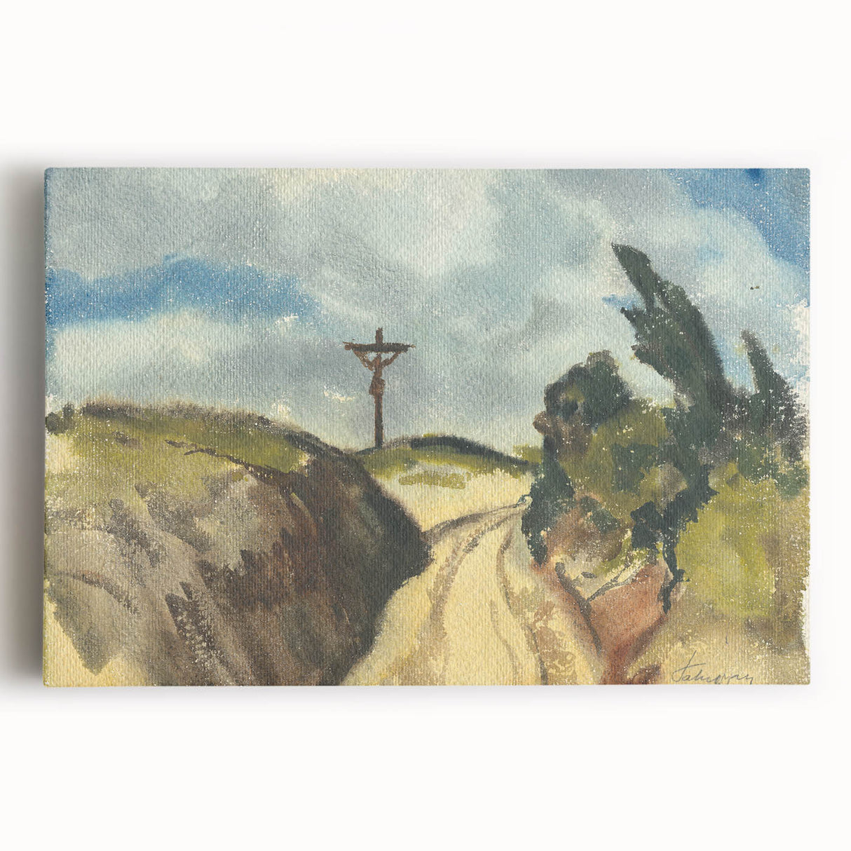 Modern Wall Art - Deep Road Scenic Landscape by Zolo Palugyay