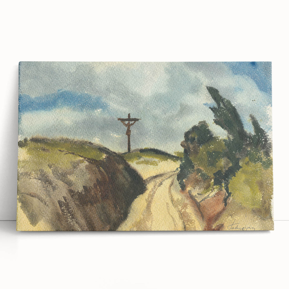 Modern Wall Art - Deep Road Scenic Landscape by Zolo Palugyay