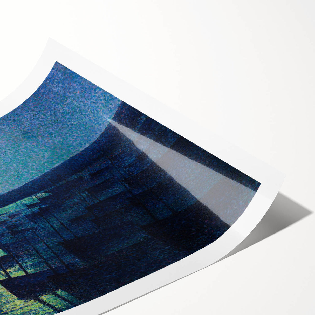 Modern Wall Art - Moonlit Boats by Maximilien Luce