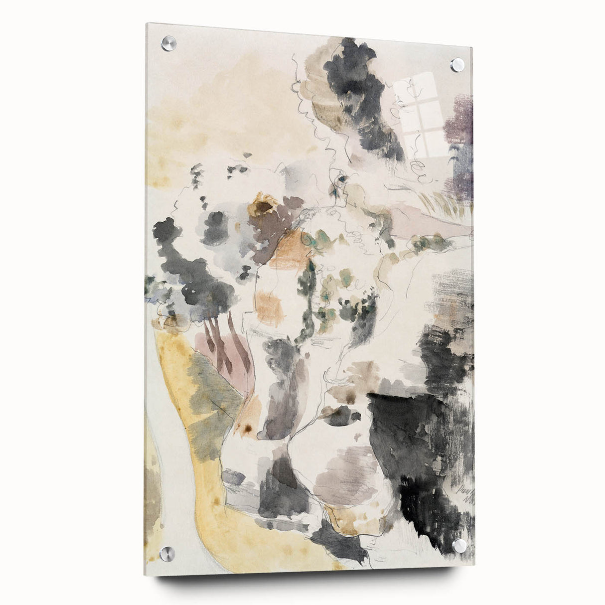 Modern Wall Art - Cliffs | Abstract Minimalist Landscape by Paul Nash