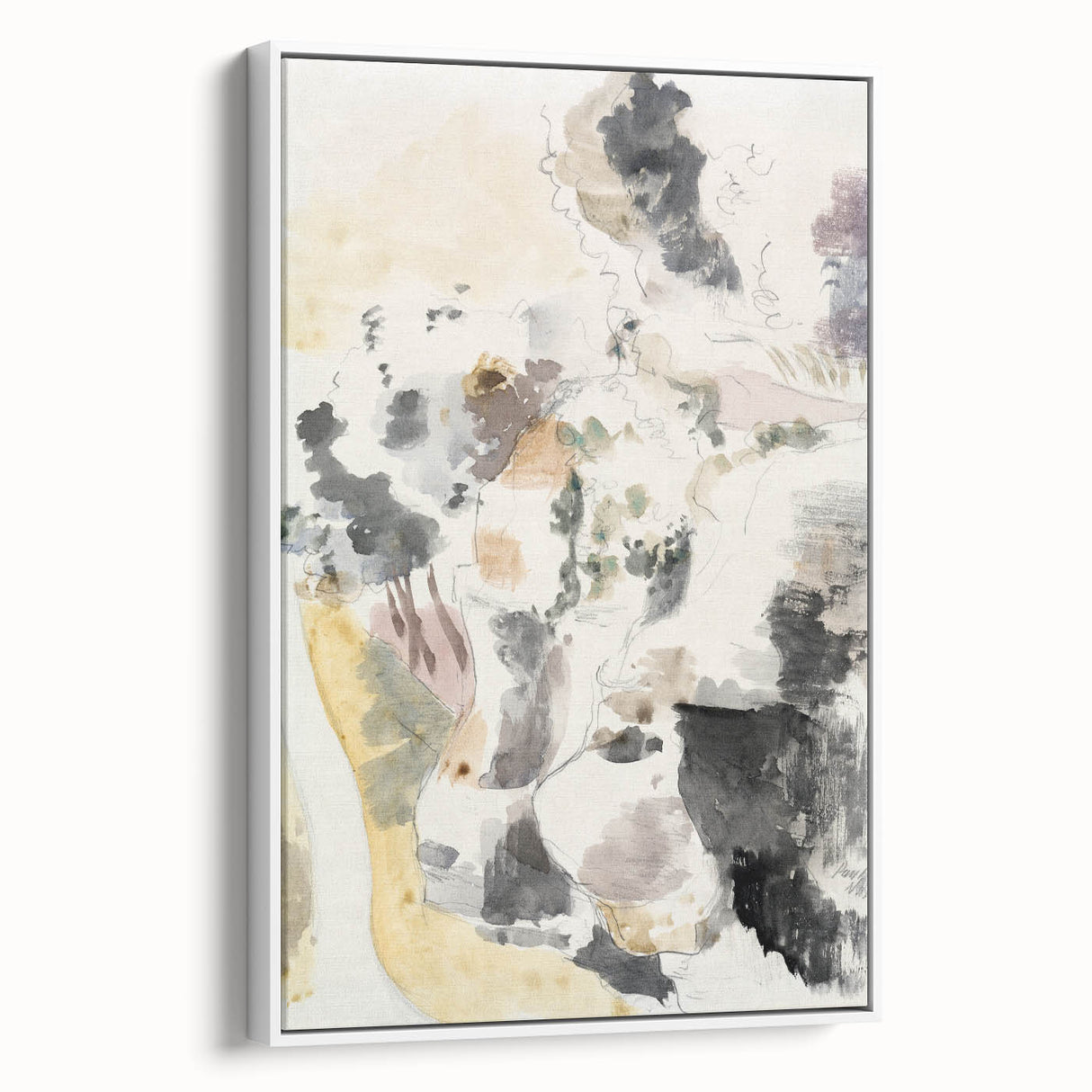 Modern Wall Art - Cliffs | Abstract Minimalist Landscape by Paul Nash