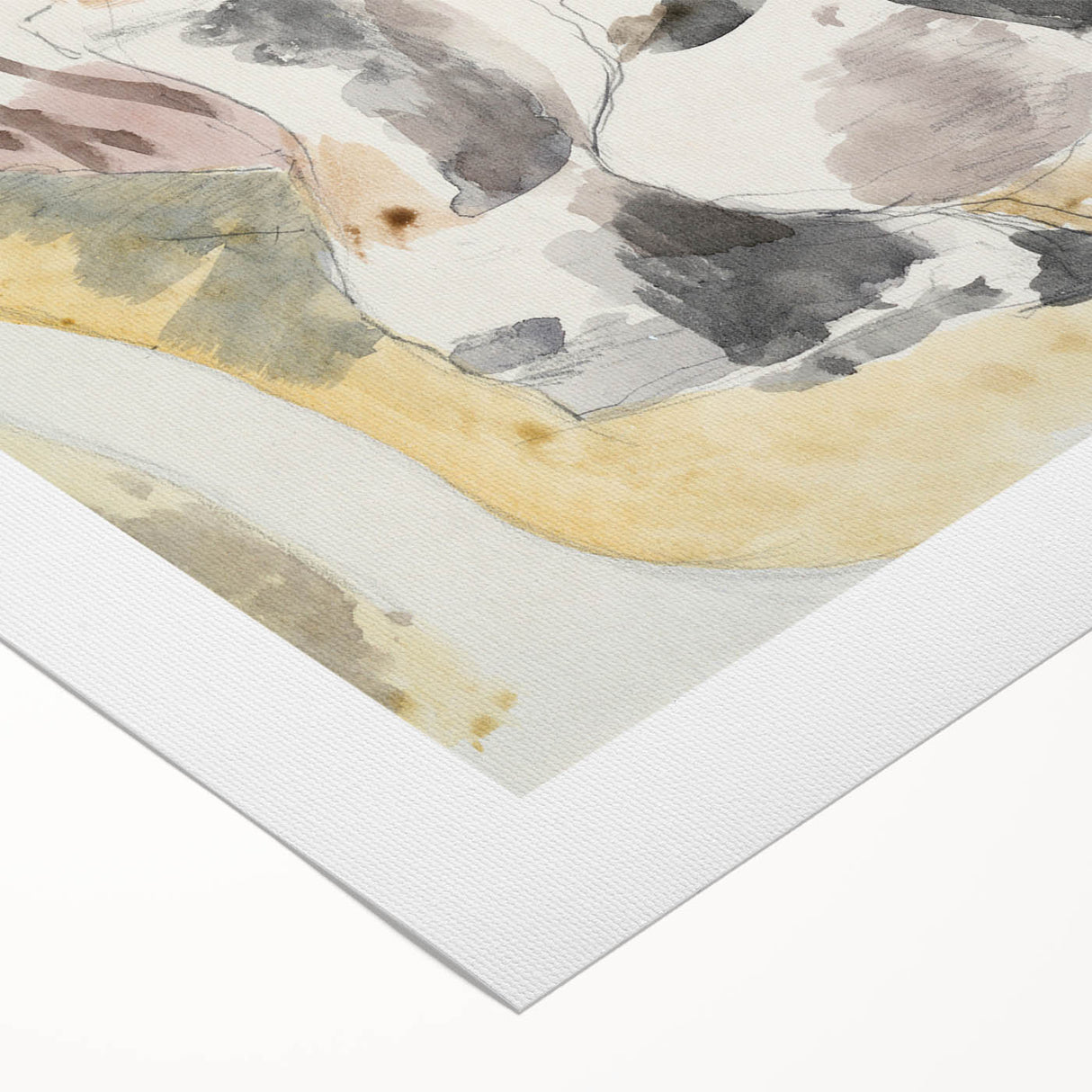 Modern Wall Art - Cliffs | Abstract Minimalist Landscape by Paul Nash