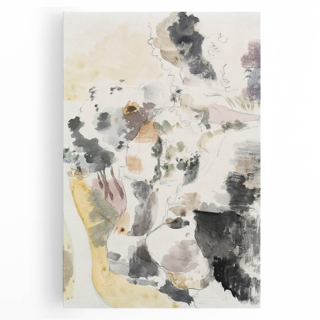 Modern Wall Art - Cliffs | Abstract Minimalist Landscape by Paul Nash