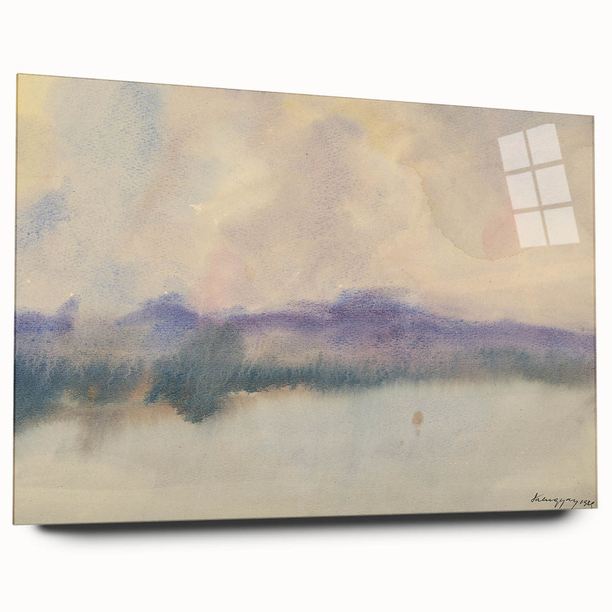 Modern Wall Art - Fog Over a Pond by Zolo Palugyay