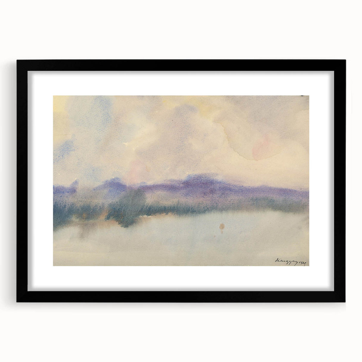 Modern Wall Art - Fog Over a Pond by Zolo Palugyay