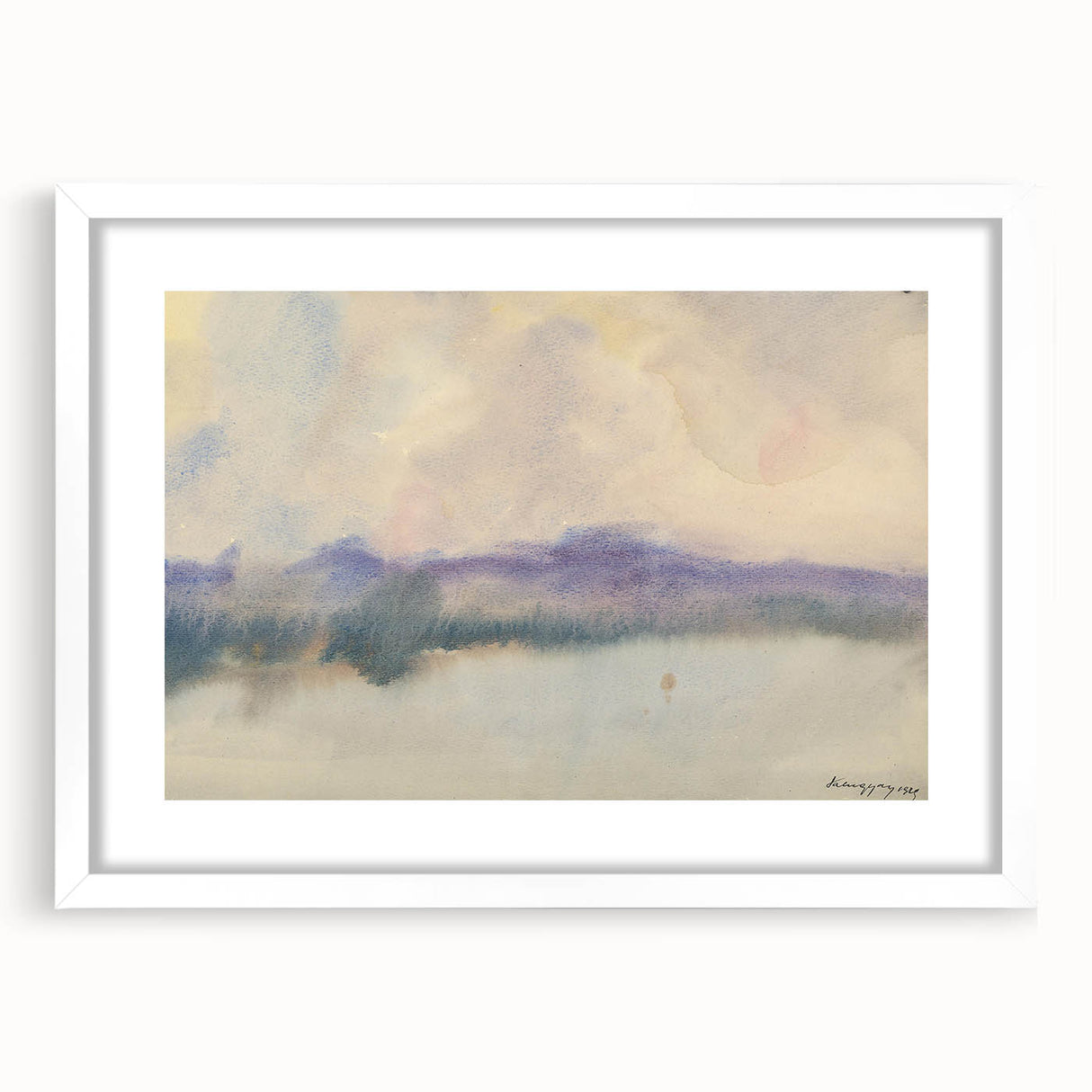 Modern Wall Art - Fog Over a Pond by Zolo Palugyay