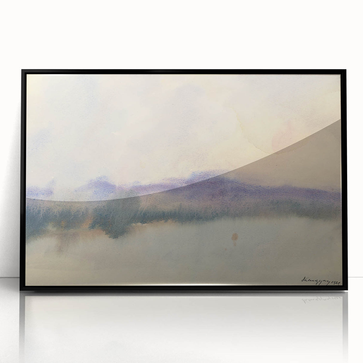 Modern Wall Art - Fog Over a Pond by Zolo Palugyay