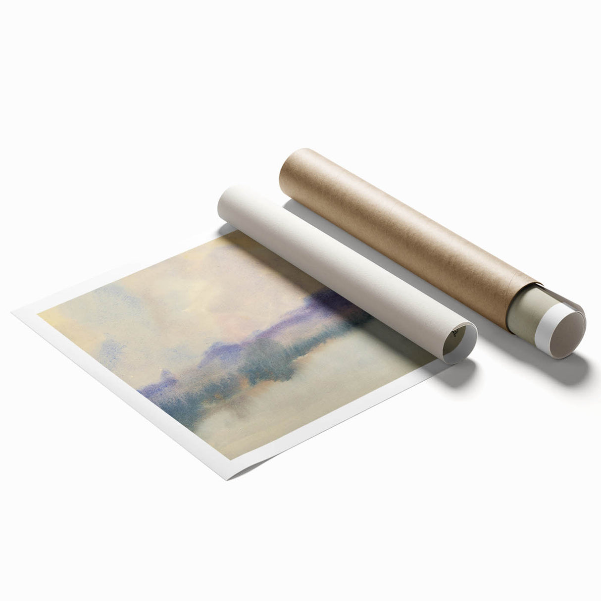 Modern Wall Art - Fog Over a Pond by Zolo Palugyay