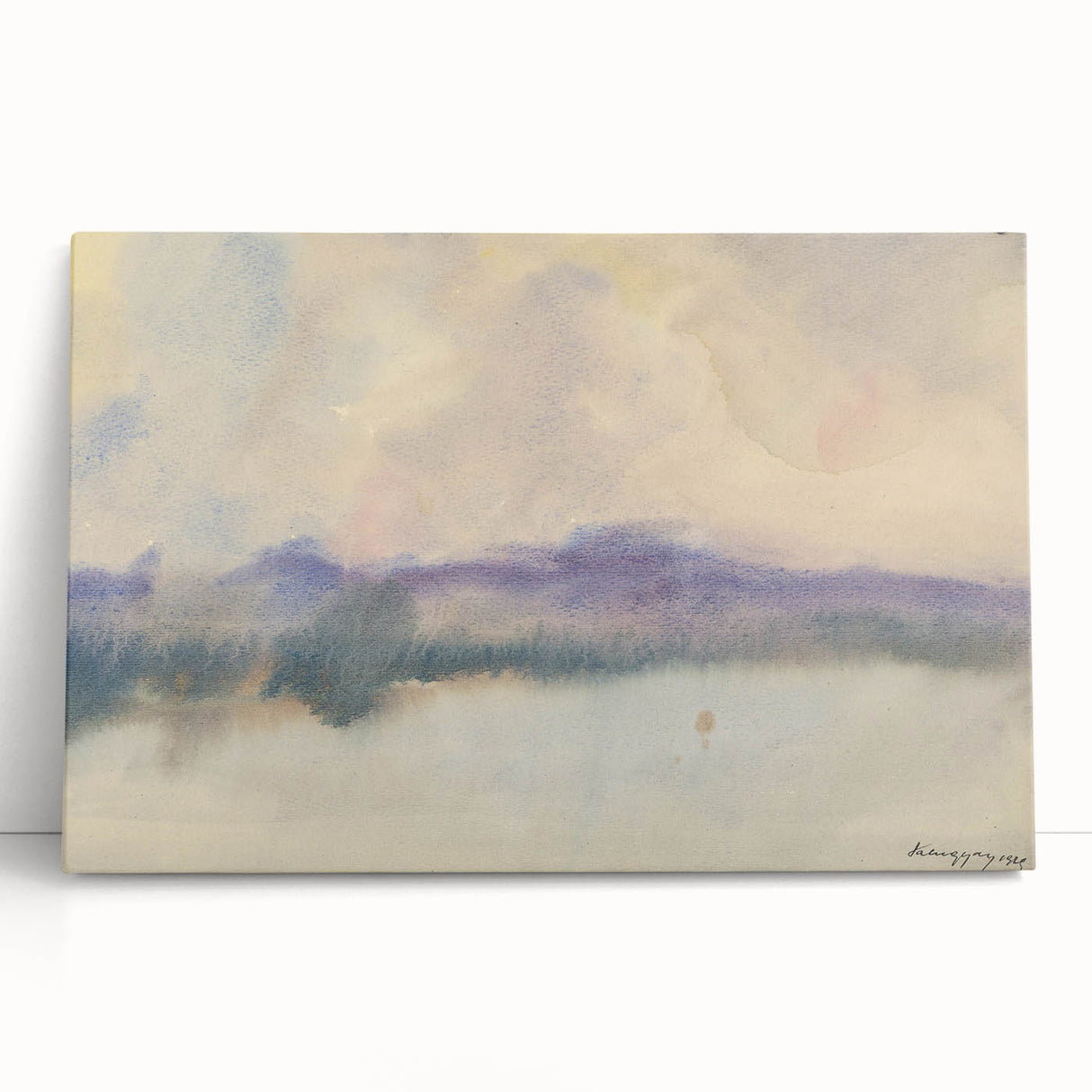 Modern Wall Art - Fog Over a Pond by Zolo Palugyay