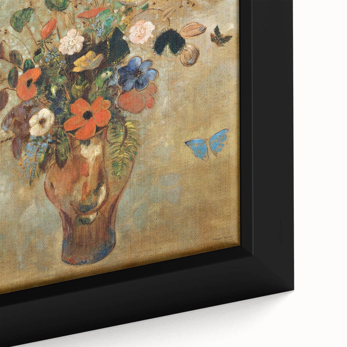 Modern Wall Art - Still Life with Flowers | Vibrant Contemporary Print