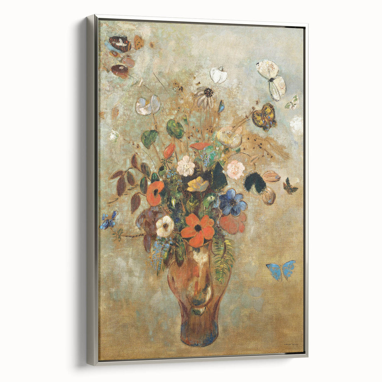Modern Wall Art - Still Life with Flowers | Vibrant Contemporary Print