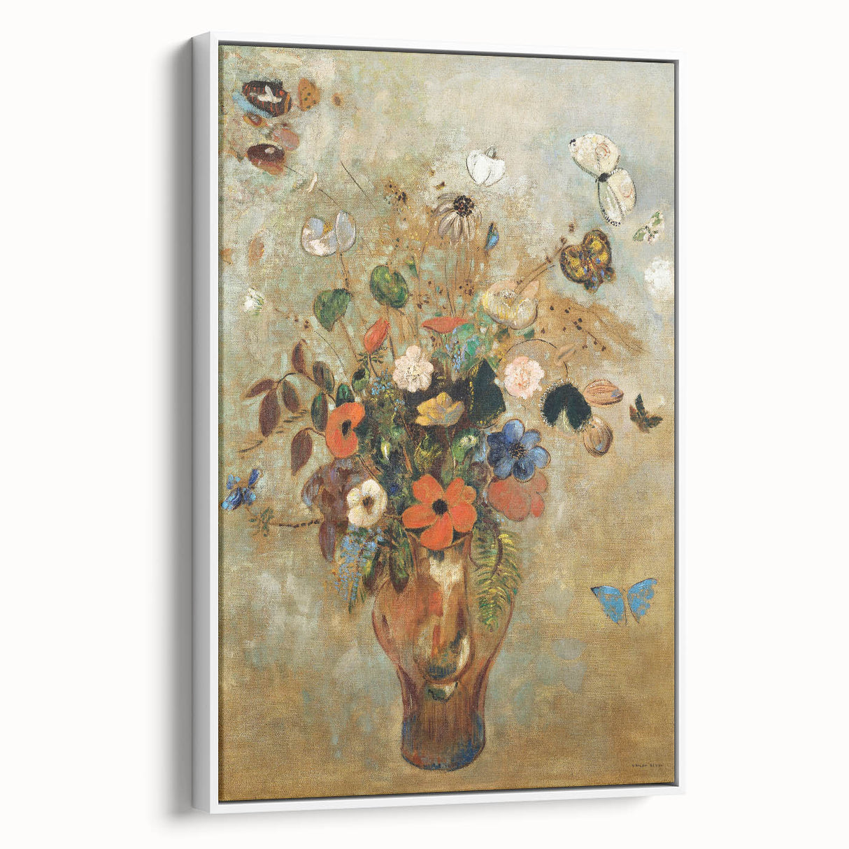 Modern Wall Art - Still Life with Flowers | Vibrant Contemporary Print