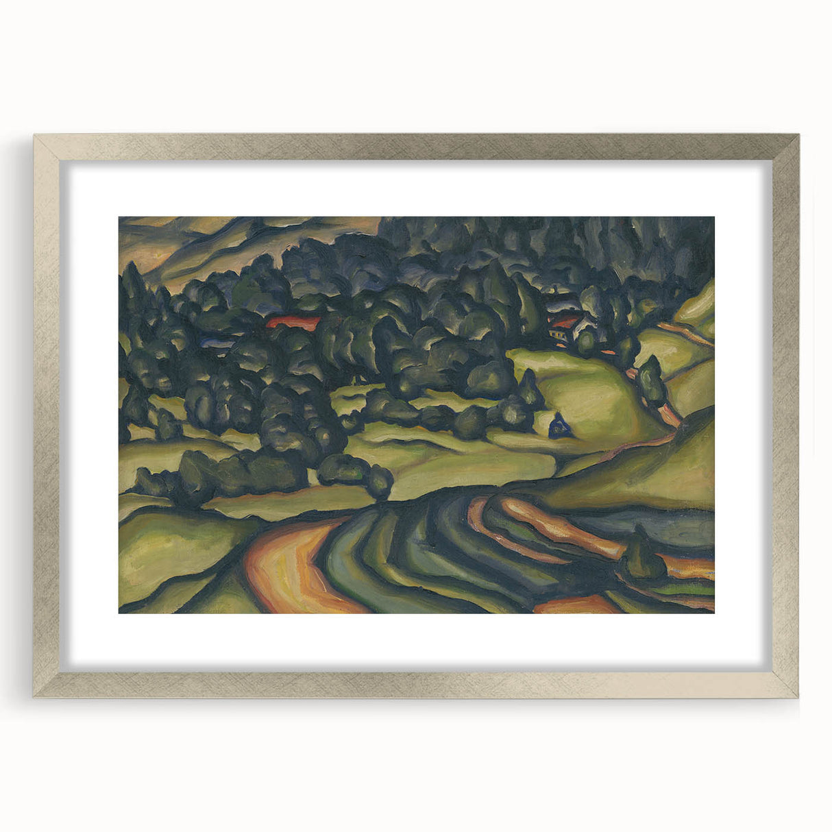 Modern Wall Art - Country Landscape by Konštantín Bauer