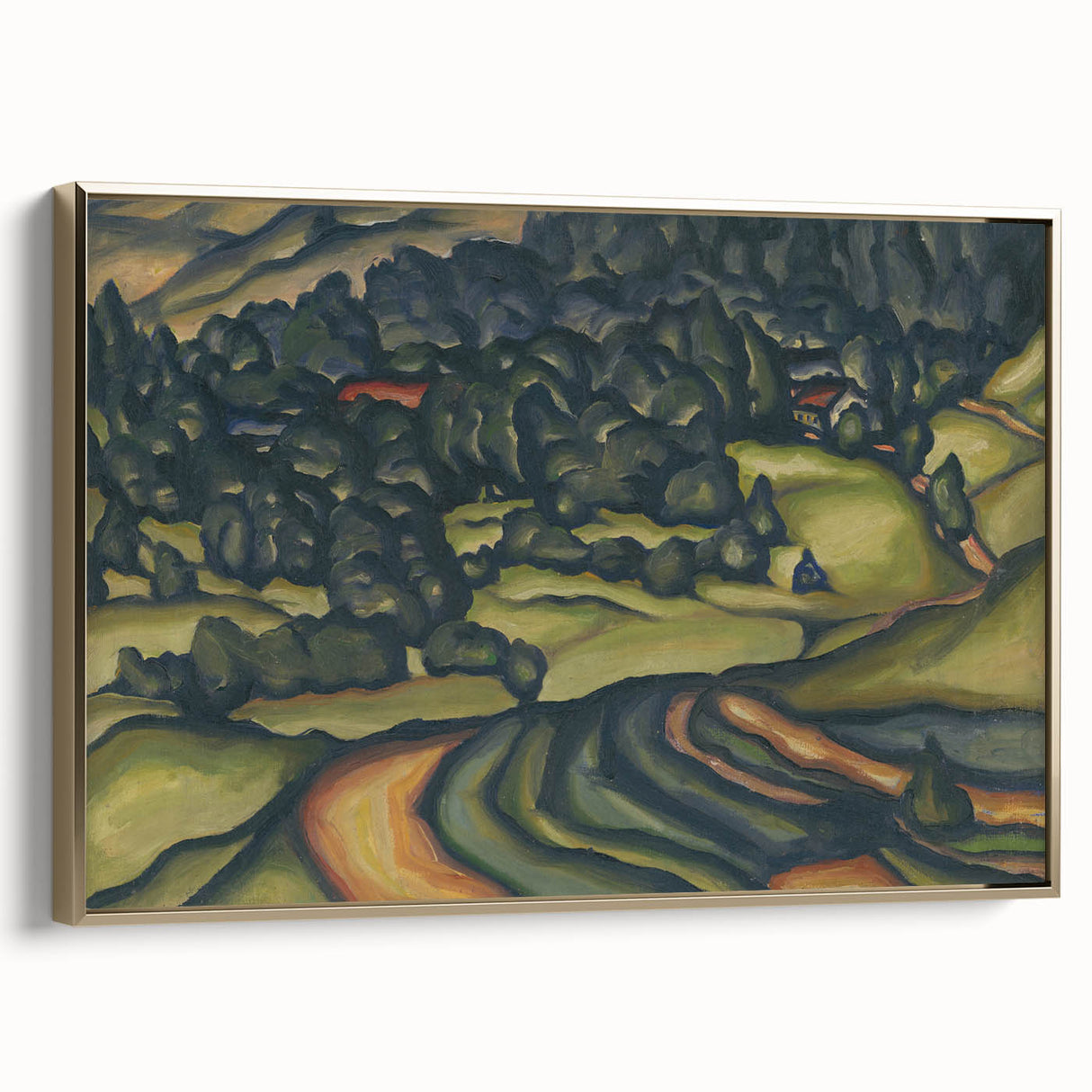 Modern Wall Art - Country Landscape by Konštantín Bauer