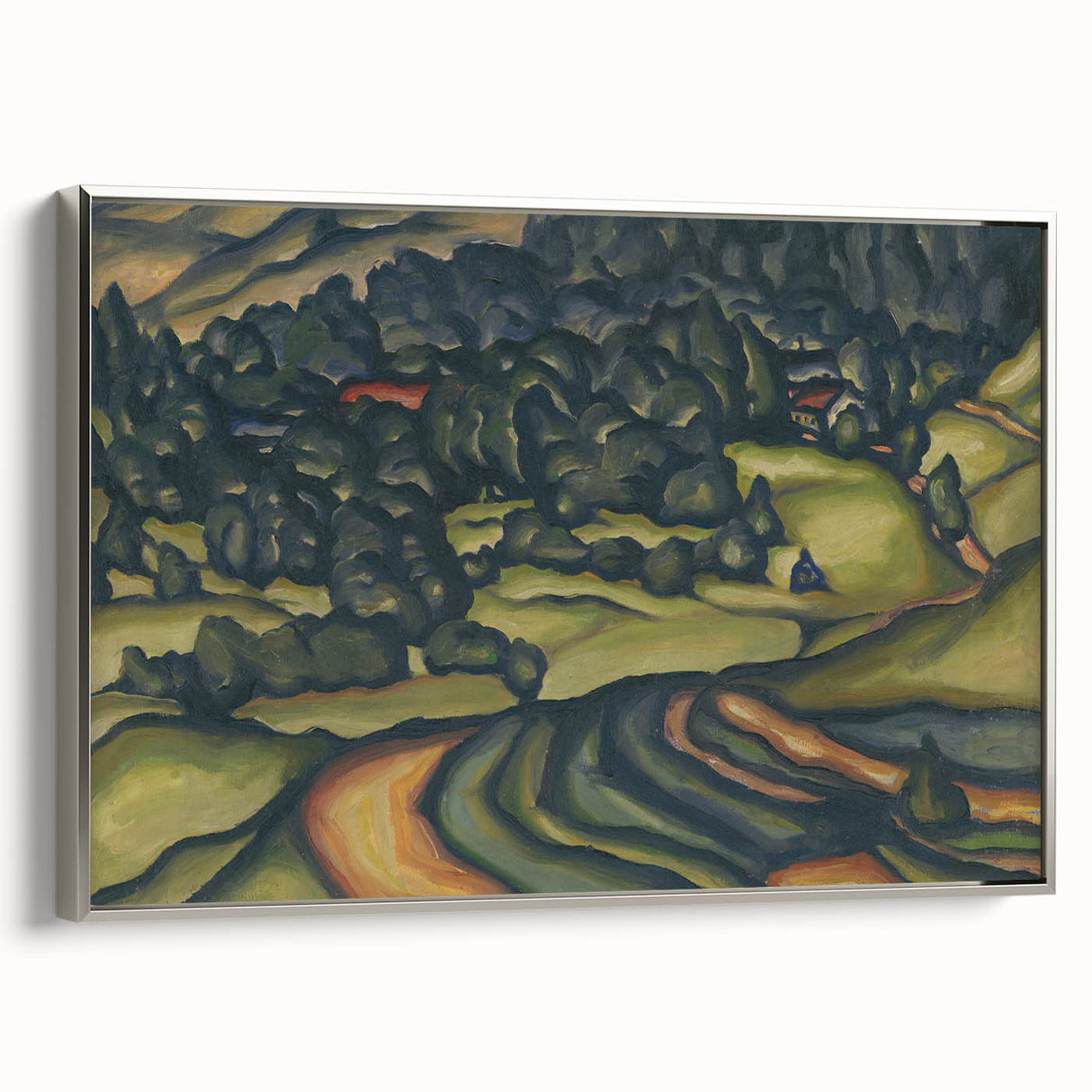 Modern Wall Art - Country Landscape by Konštantín Bauer
