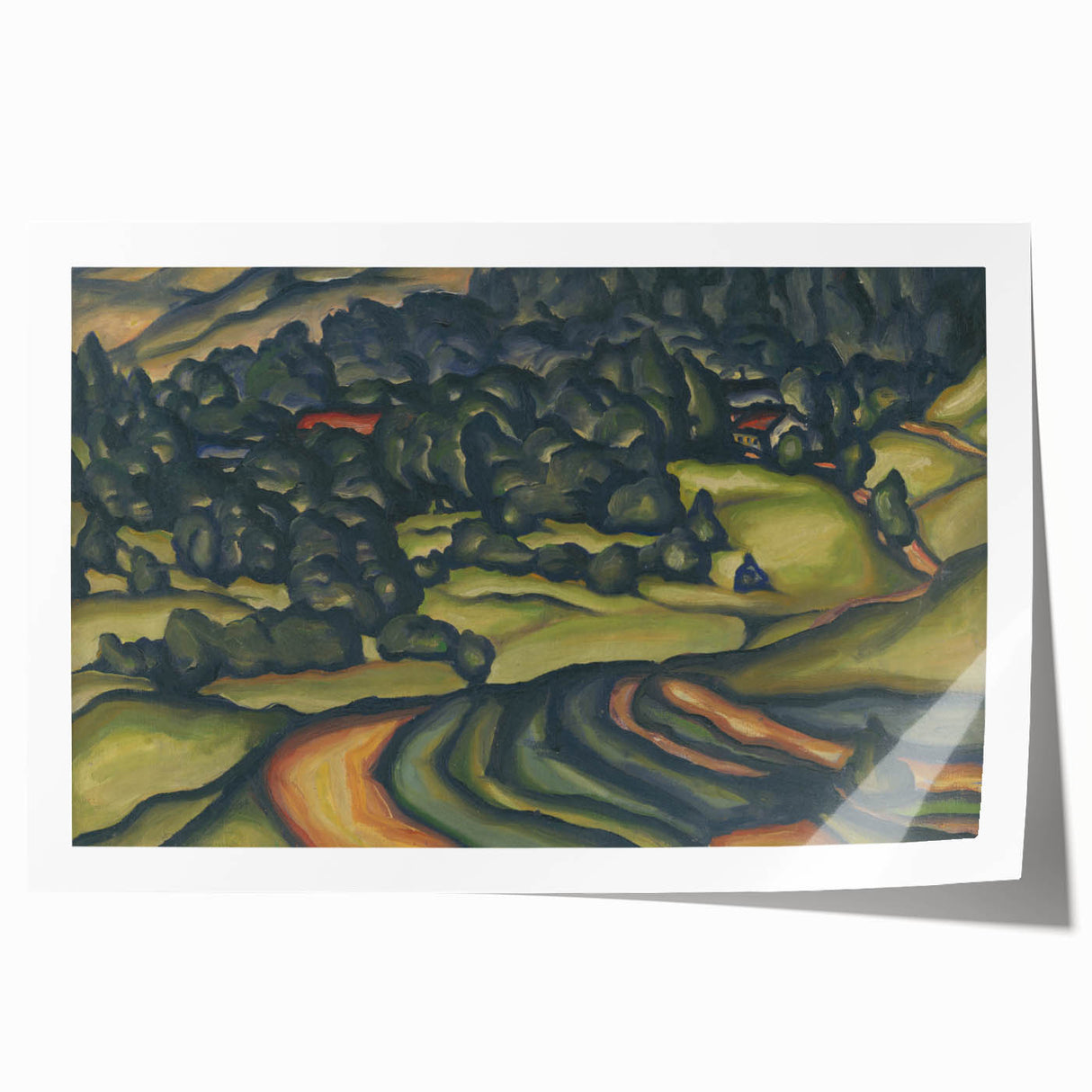 Modern Wall Art - Country Landscape by Konštantín Bauer