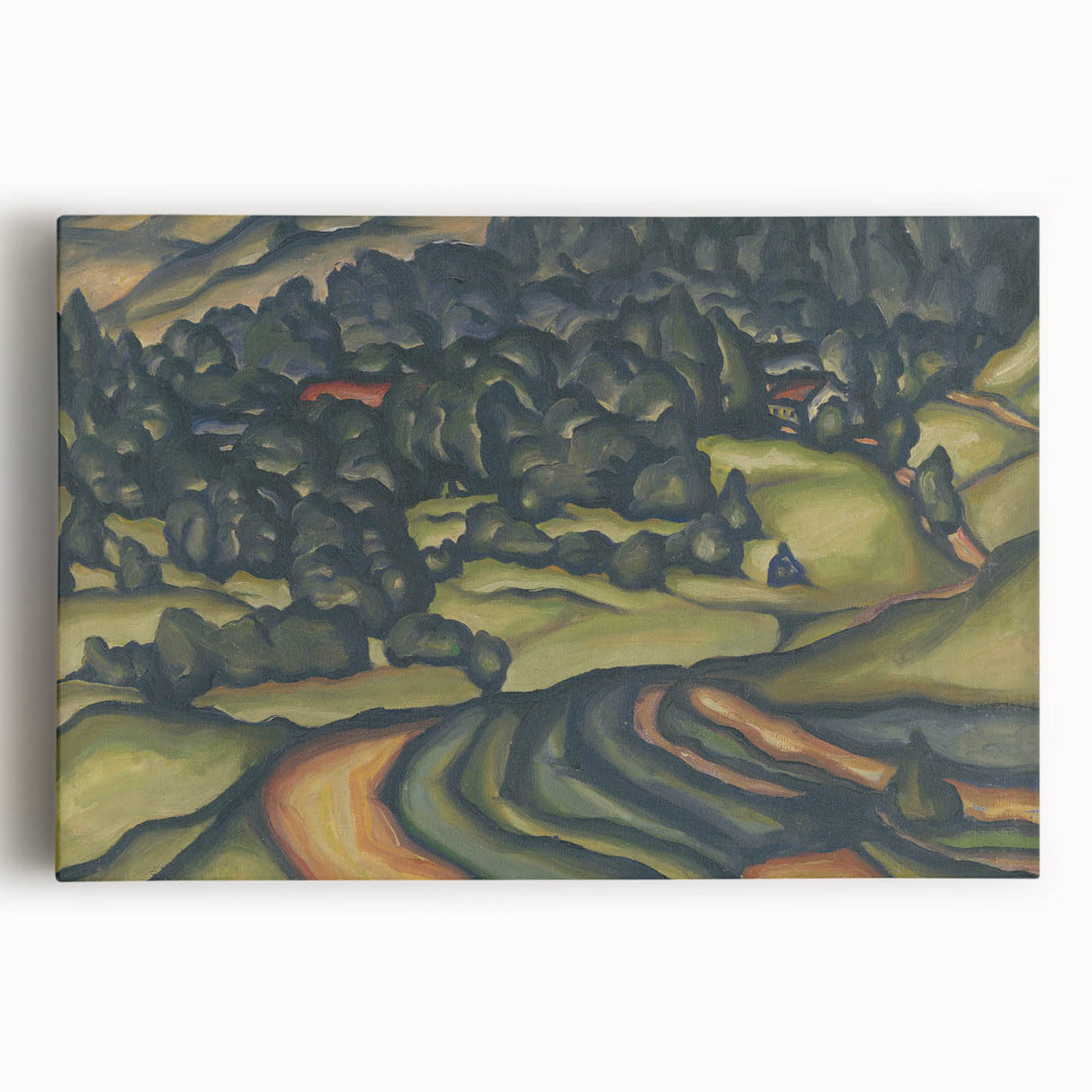 Modern Wall Art - Country Landscape by Konštantín Bauer