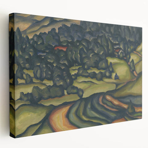 Modern Wall Art - Country Landscape by Konštantín Bauer