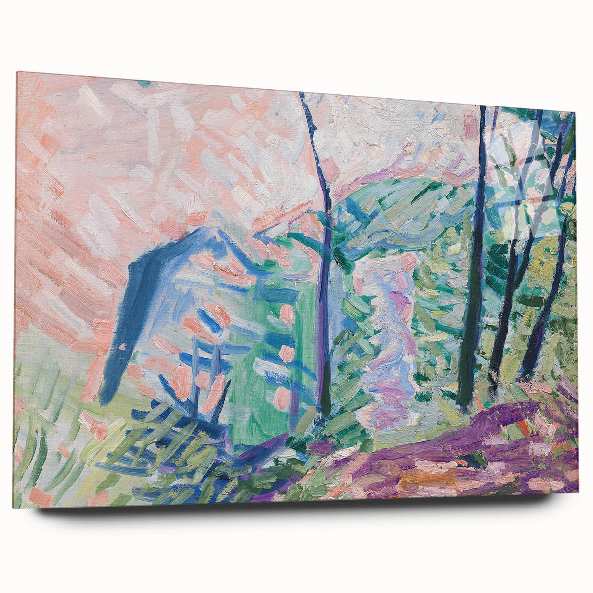 Modern Wall Art - Forest by Lake Bagsværd by Niels Larsen Stevns