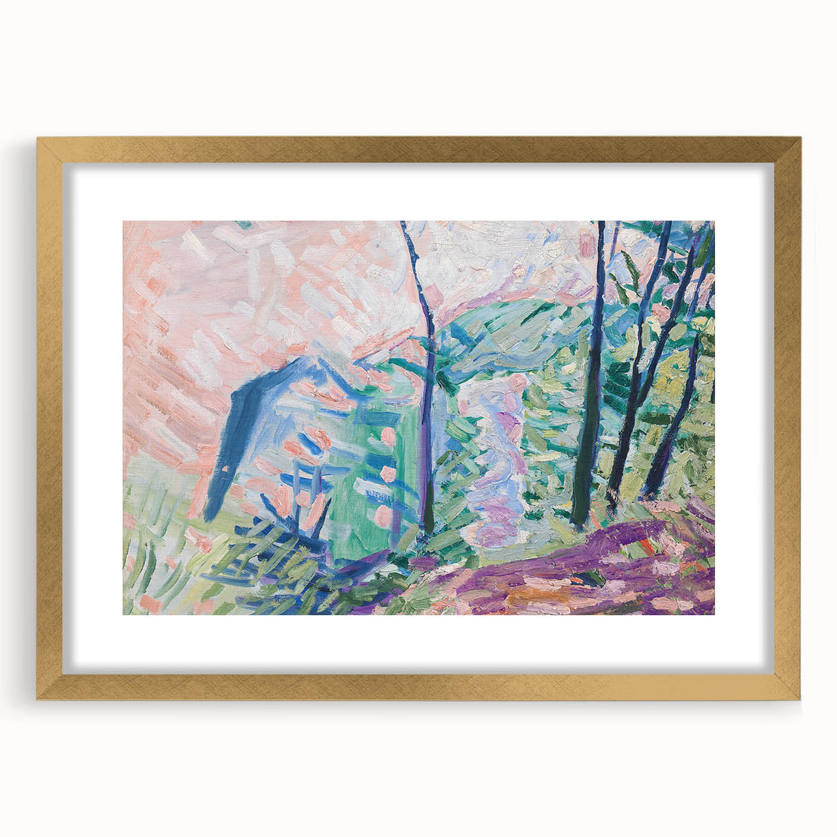 Modern Wall Art - Forest by Lake Bagsværd by Niels Larsen Stevns