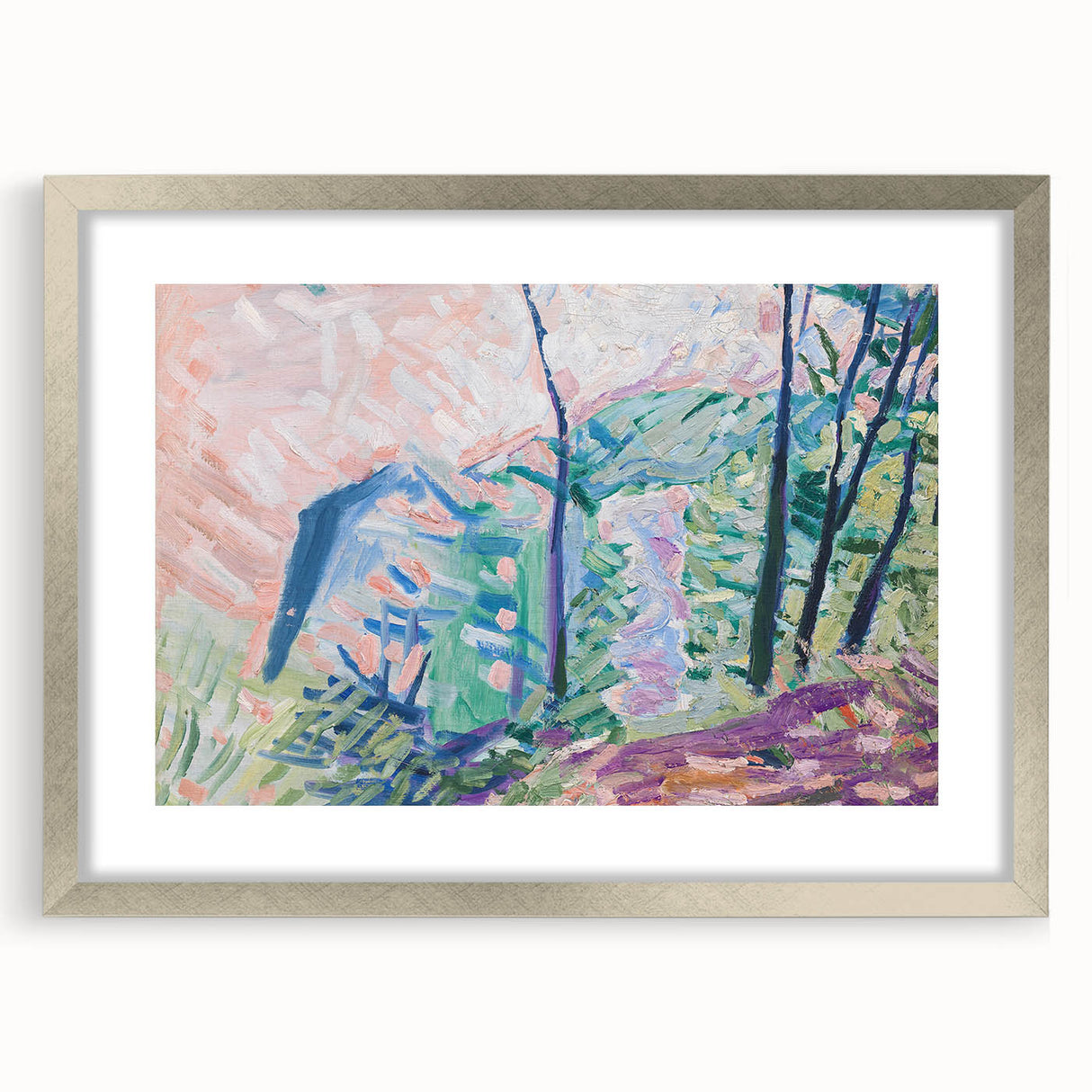 Modern Wall Art - Forest by Lake Bagsværd by Niels Larsen Stevns