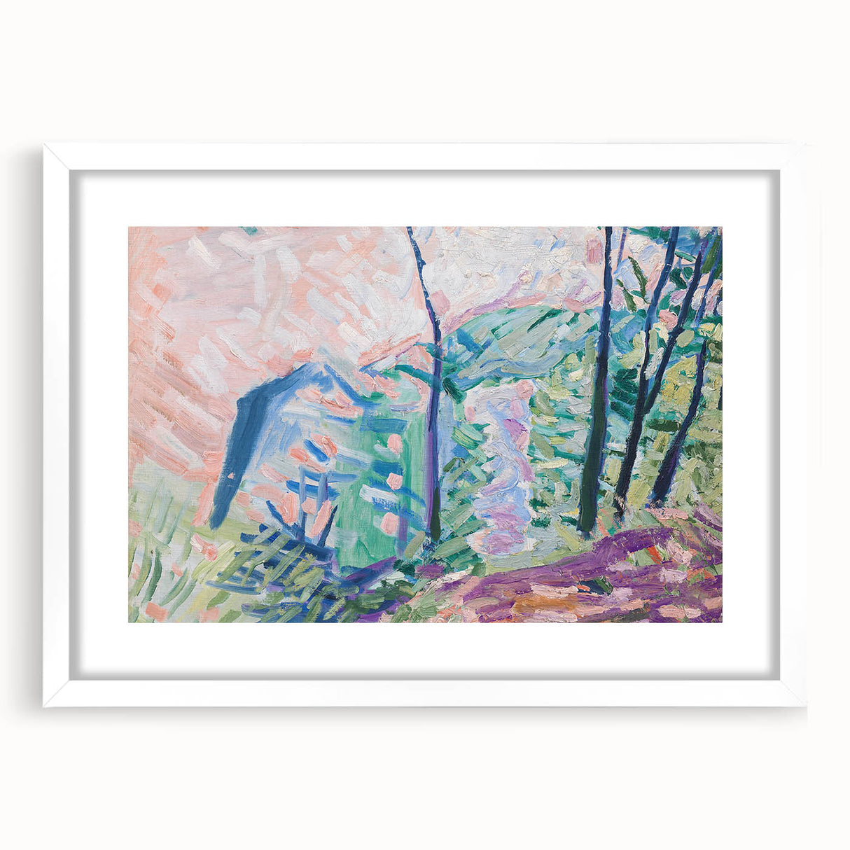 Modern Wall Art - Forest by Lake Bagsværd by Niels Larsen Stevns