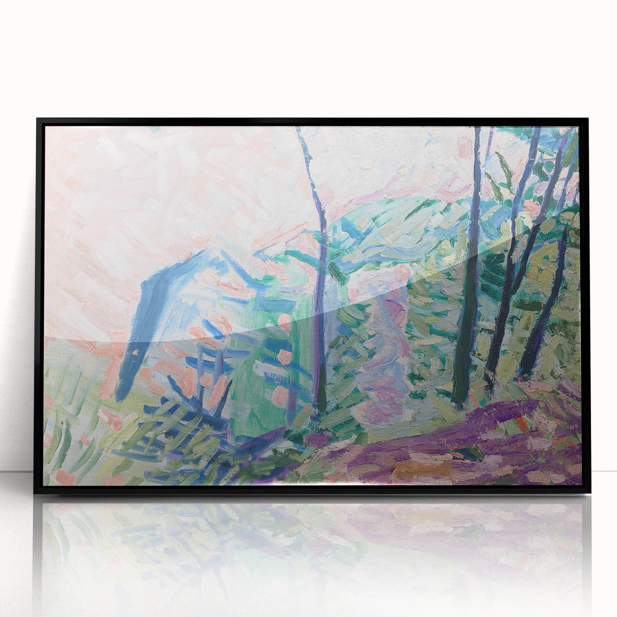 Modern Wall Art - Forest by Lake Bagsværd by Niels Larsen Stevns