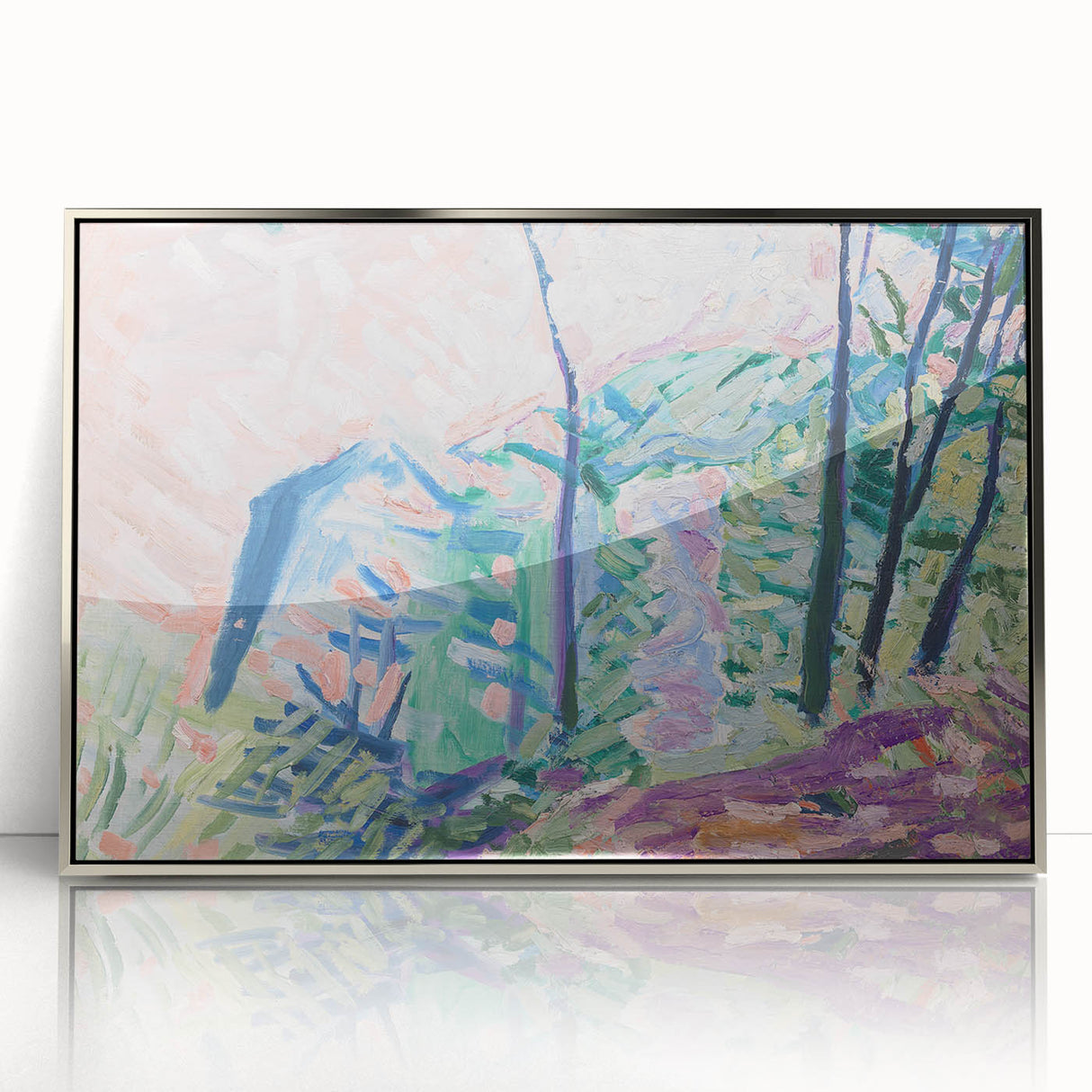 Modern Wall Art - Forest by Lake Bagsværd by Niels Larsen Stevns