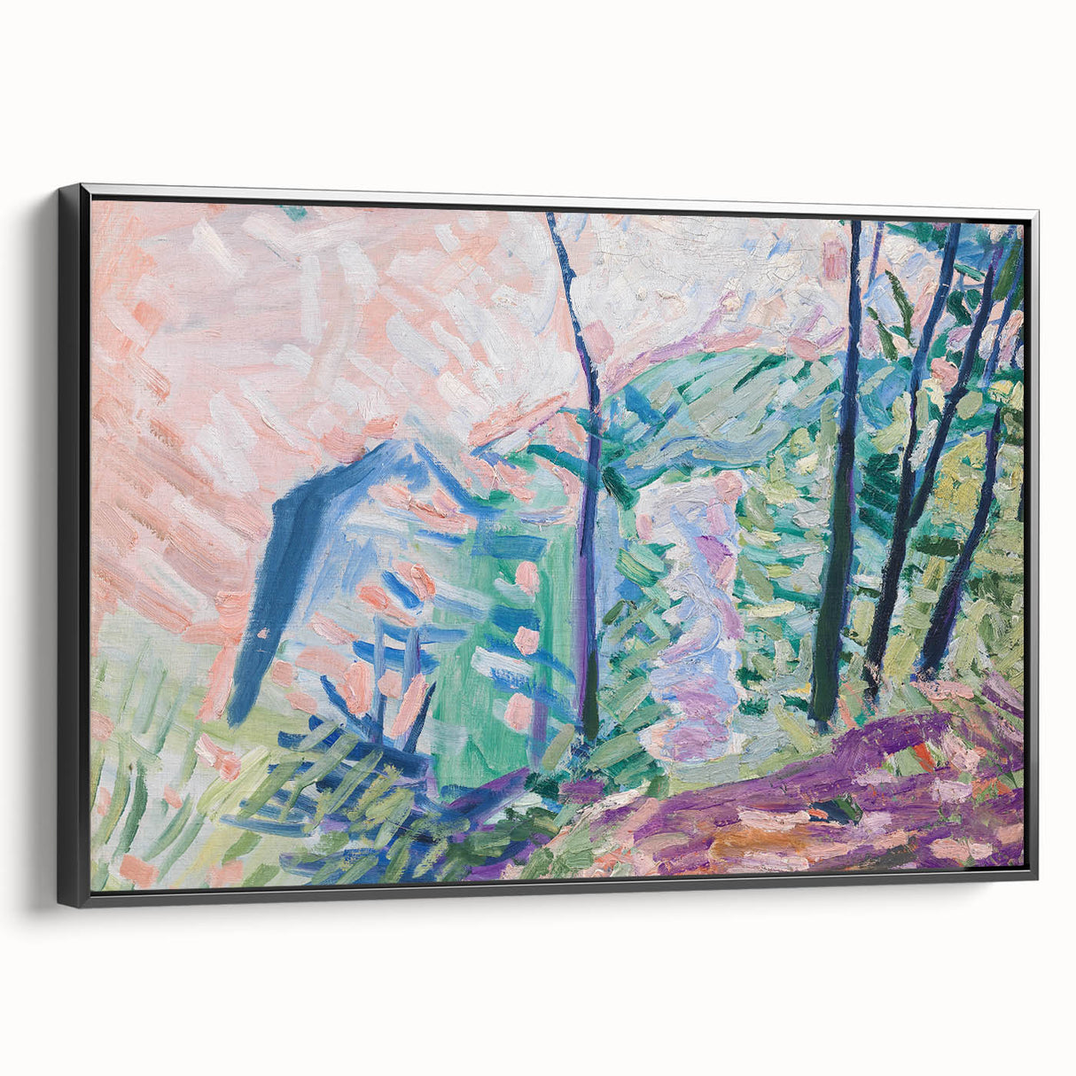Modern Wall Art - Forest by Lake Bagsværd by Niels Larsen Stevns